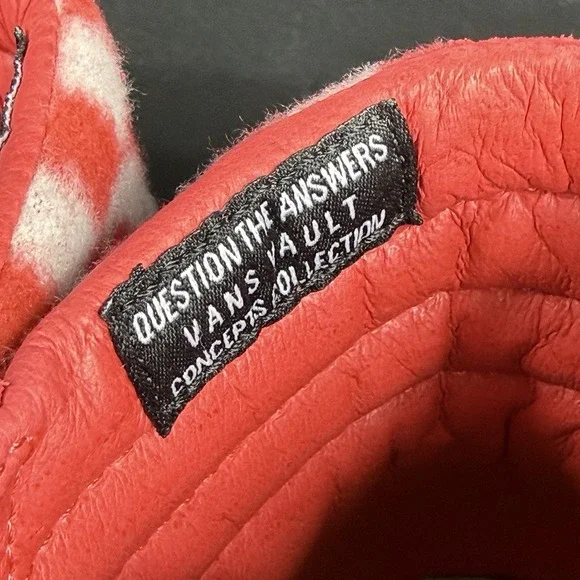 Vans x Concepts OG Sk8-Hi Red Mohair Flame Scarlet Checkerboard Men 8.5 Women 10 - Picture 11 of 15